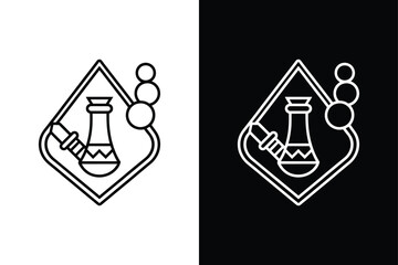 Pipe Dope icon vector on White Background ,Vector Art Illustration on white background.