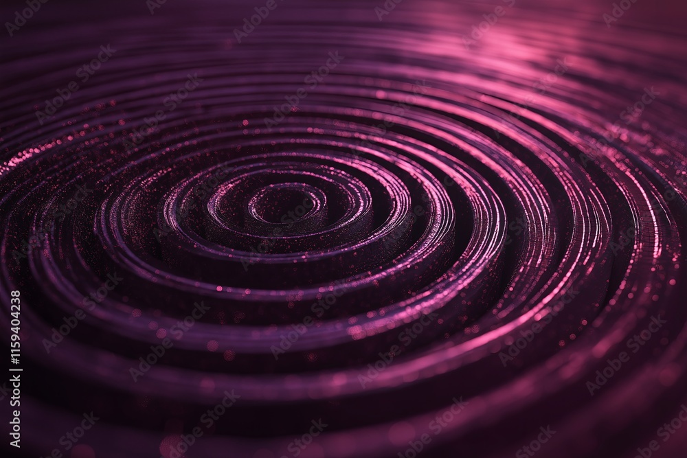 Poster An abstract representation of time using concentric circles and melting edges.