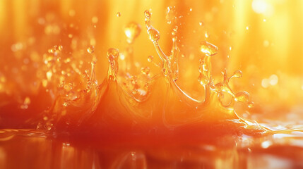 Energetic Splashes in orange gradient tones.