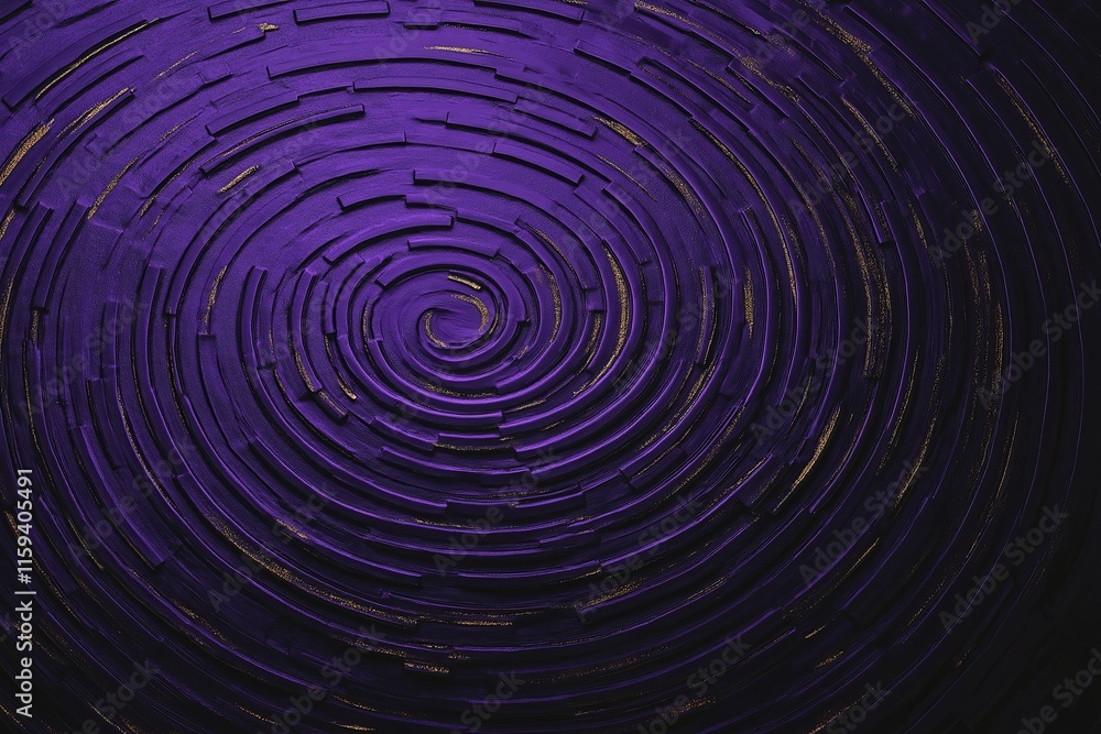 Poster Circular gradients of deep purple and gold fading into one another