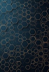 Obraz premium Abstract Hexagon Pattern Design Background Image