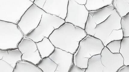 Cracked White Background with Texture and Detail for Design Purposes