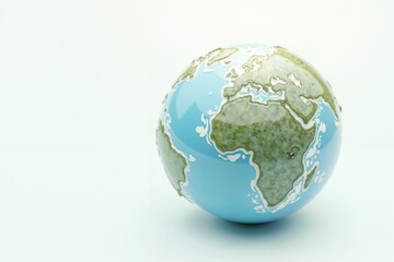 Fototapeta premium Simple design of planet Earth, empty space, ideal for Earth Day, copy space