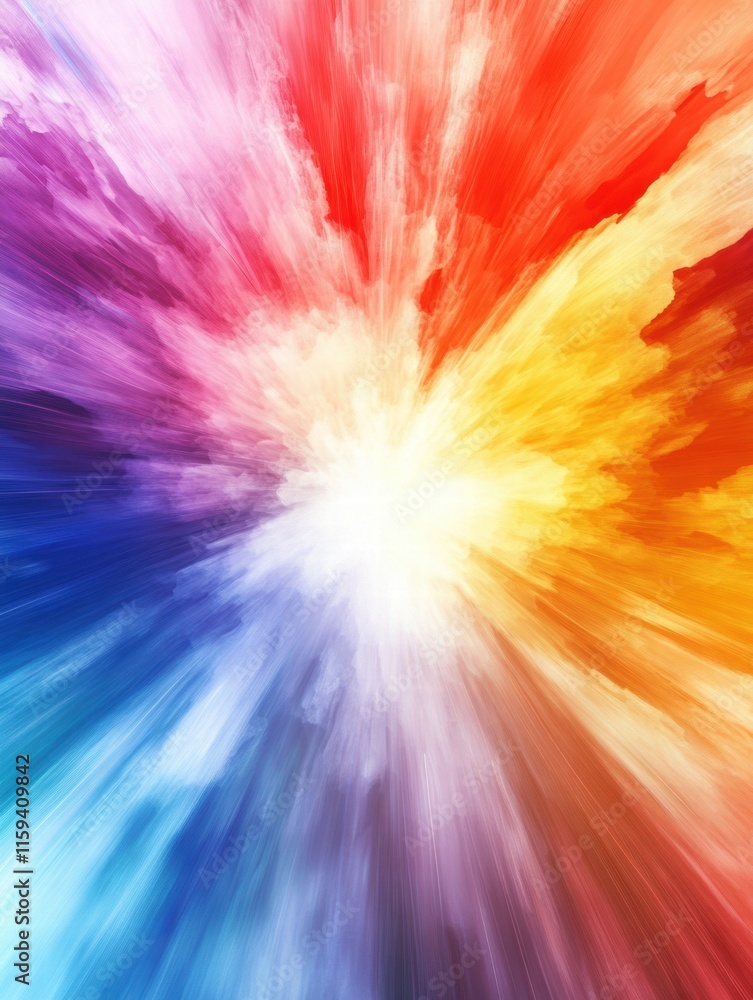 Leinwandbilder vibrant explosion of colors with ample copy space for creative designs and text elements. generative