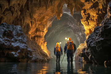 Obraz premium Cave Challenge Outdoors Adventure Explore The Nature