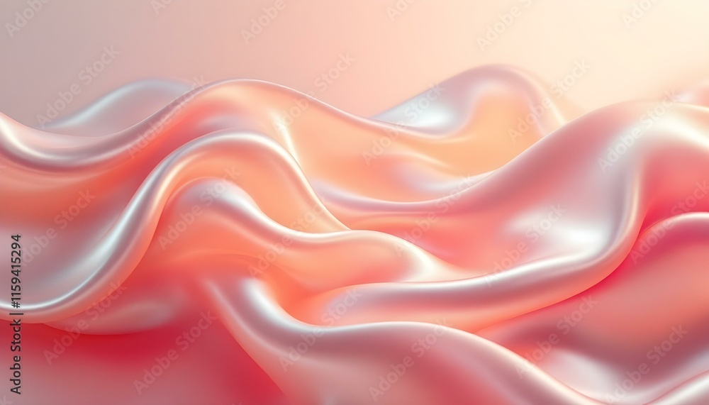 Poster a vibrant abstract background with fluid, wavy lines in orange and pink hues. ideal for dynamic and 