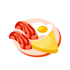 fried eggs breakfast