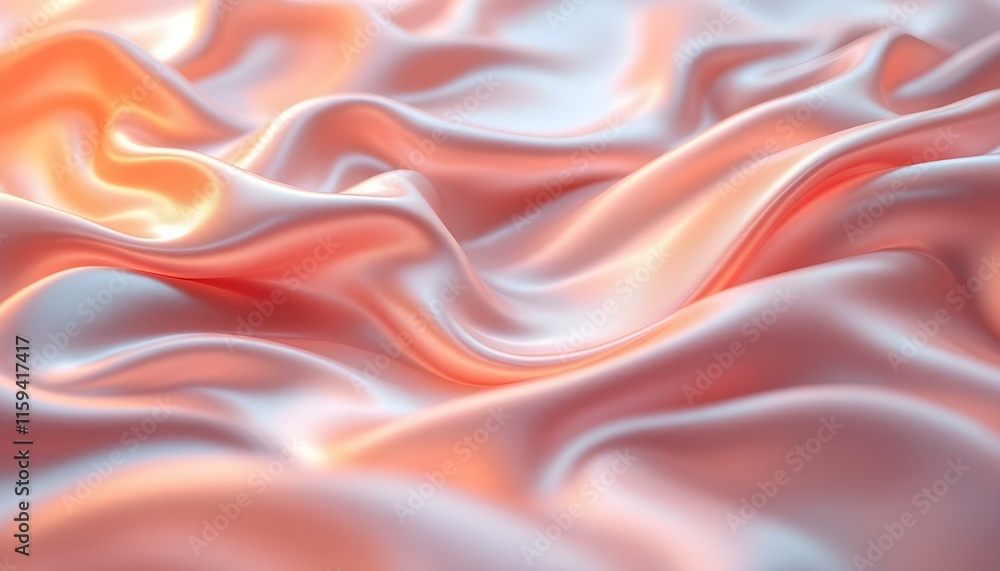 Poster a vibrant abstract background with fluid, wavy lines in orange and pink hues. ideal for dynamic and 