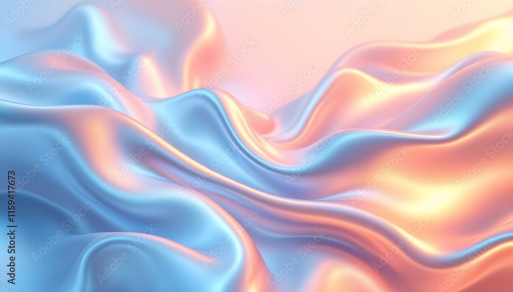 Poster a vibrant abstract background with fluid, wavy lines in orange and pink hues. ideal for dynamic and 