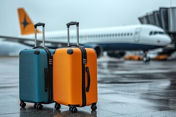 Suitcase with luggage at airport - Navigating the Challenges of Airport Luggage and the Suitcase Hassle