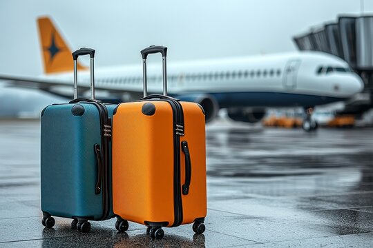 Suitcase with luggage at airport - Navigating the Challenges of Airport Luggage and the Suitcase Hassle