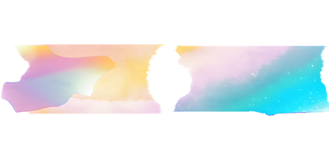 Gradient washi tape png, journal sticker, collage element design