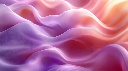 Fototapeta premium Abstract purple and orange fabric waves.