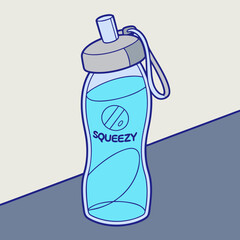 hand holding bottle with liquid