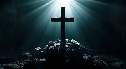 Naklejka premium good friday good friday cultural background Good Friday and Holy Week Flyer Design with Text