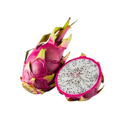 dragon fruit isolated on white background,png