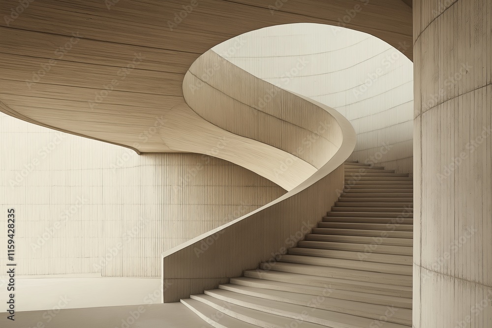 Aufkleber intersecting lines and shapes in muted tones evoking a sense of balance
