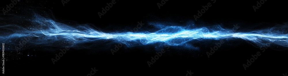 Poster A modern point wave. An abstract backdrop with a lively wave. A linking background. An abstract wave. Stock photo. Big data technology in 3D rendering.