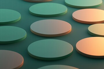 Overlapping shapes with subtle gradients to convey layers of memory