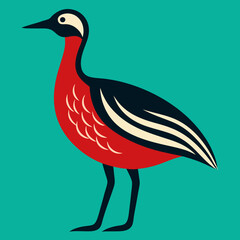 Obraz premium illustration of a beautiful bird