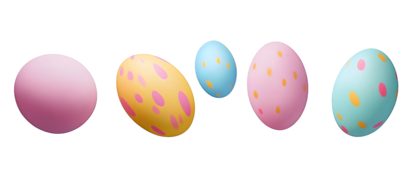 easter egg falling 3d render illustration - Powered by Adobe