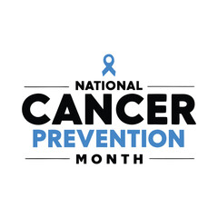 National cancer prevention month Background Template design for Poster or Banner