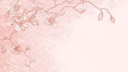 Pink floral background