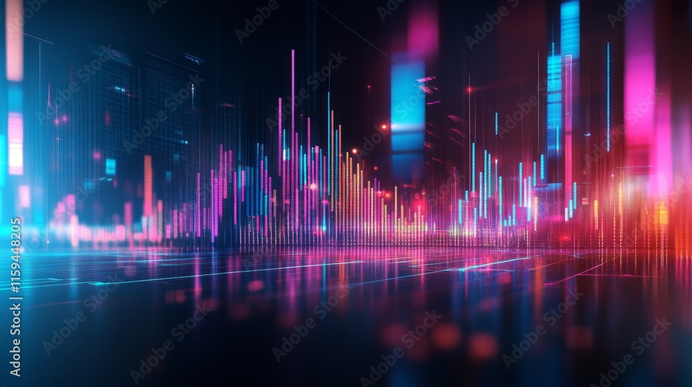 Poster bold and soft light user-friendly design visualization