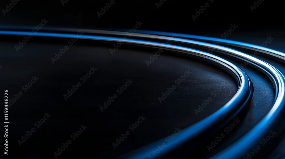 Poster A background showcasing a high-tech, futuristic technology concept with an abstract particle mesh pattern.