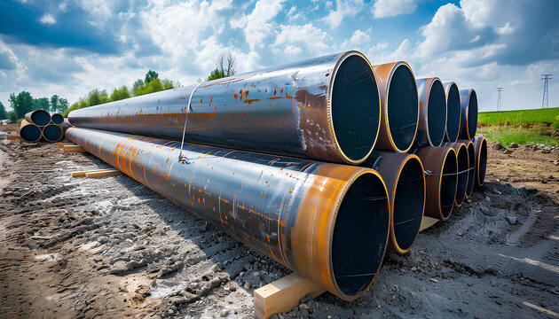 steel pipe product group square pipe Construction steel products such as black steel pipes, image ideas, examples of steel products.metal warehouse industry, delivery to customers