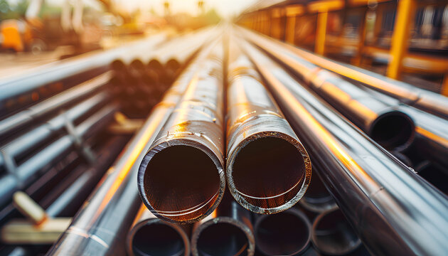 steel pipe product group square pipe Construction steel products such as black steel pipes, image ideas, examples of steel products.metal warehouse industry, delivery to customers