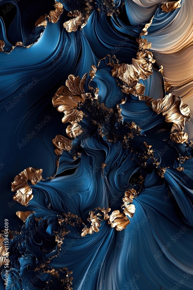 Aufkleber perfectly designed abstract background using ink techniques.