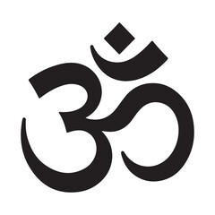 Om Symbol A Simple and Elegant Spiritual Icon