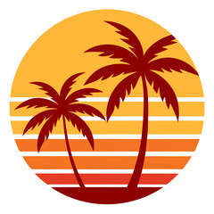palm tree silhouette