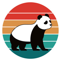 panda bear with a bamboo