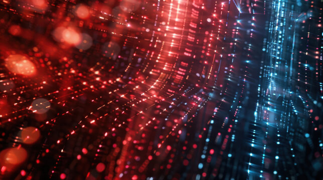 digital data background with binary code