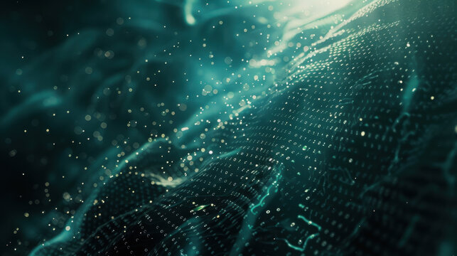 digital data background with binary code