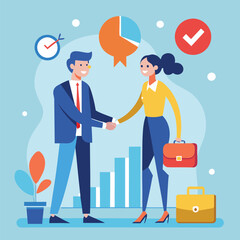 business people shaking hands