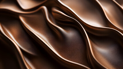Fototapeta premium Mocha mousse color 2025 velvet fabric-inspired texture with rich folds, deep shadows and soft reflections adding a luxurious tactile feel