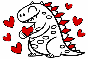 Discover the adorable 'Valentine Muffin Much Love' vector line art, a perfect design for Valentine's Day projects.