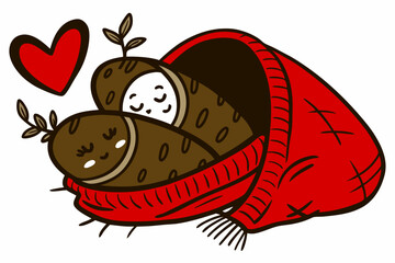 Discover the adorable 'Valentine Muffin Much Love' vector line art, a perfect design for Valentine's Day projects.