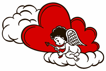 Discover the adorable 'Valentine Muffin Much Love' vector line art, a perfect design for Valentine's Day projects.