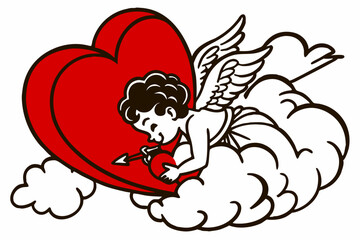 Discover the adorable 'Valentine Muffin Much Love' vector line art, a perfect design for Valentine's Day projects.