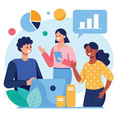 people working together