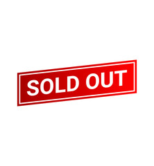 Sold Out sign, Sold out sticker, Out Of Stock sign
