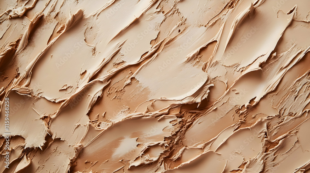 Poster textured mocha mousse color 2025 rock surface-inspired abstract with rugged layers, natural patterns