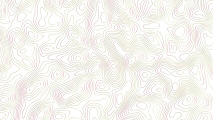 Topographic map. Geographic mountain relief. Abstract lines background. Contour maps. Vector illustration, Modern design with White background with topographic wavy pattern