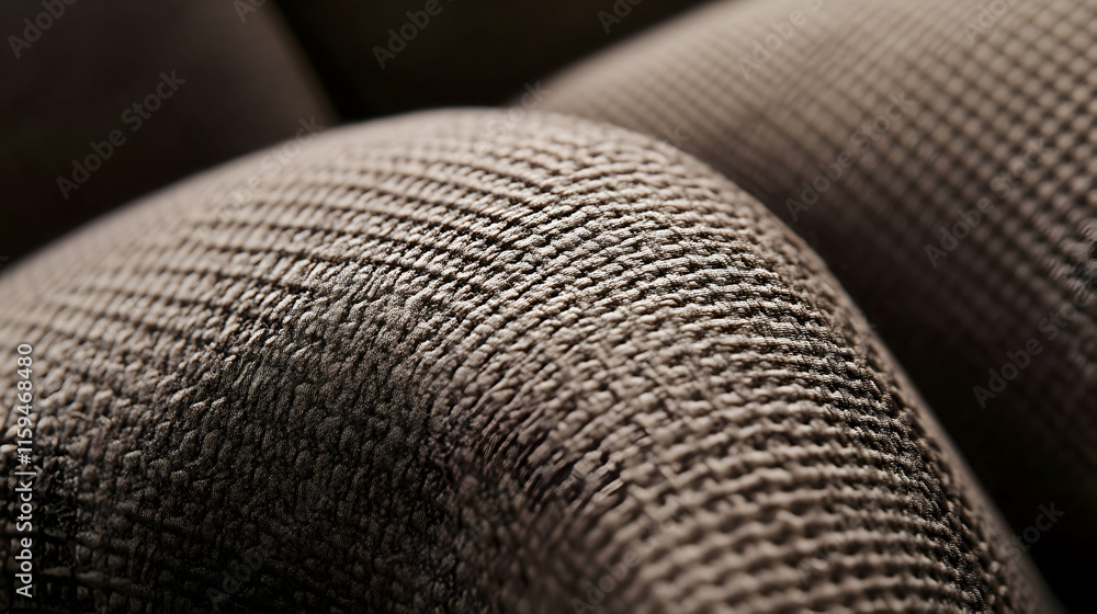 Poster textured mocha mousse color 2025 abstract fabric design with intricate weaving patterns, dynamic sti
