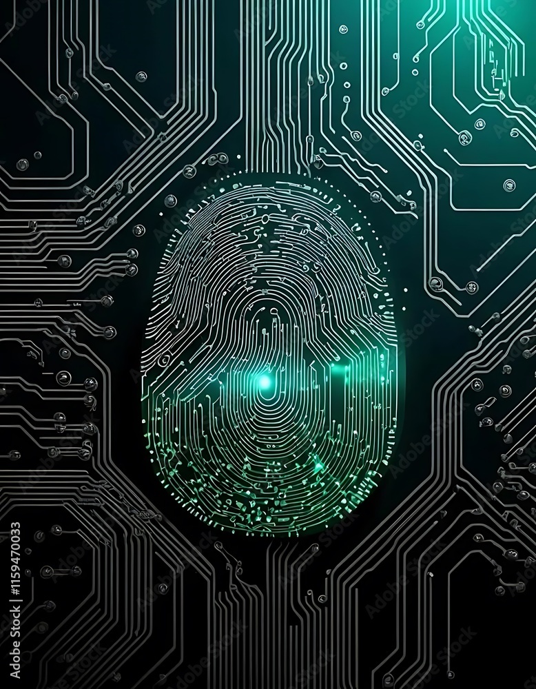 Poster fingerprint embedded within circuit board technology