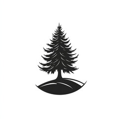 Tree black and white illustration minimalistic animal tattoo sketch